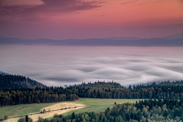 Dywan z mgły o poranku © Anna Granat