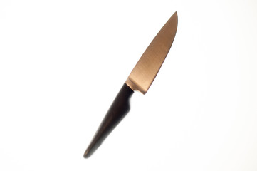 Knives composition on white background