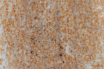 background. rusty industrial sheet metal with elements of blue paint
