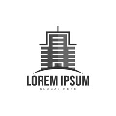 Obraz premium Building logo template vector design