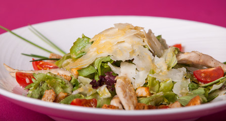 Caesar salad with parmesan