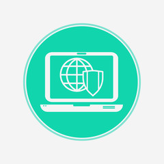 Internet security vector icon sign symbol