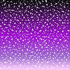 Falling snow winter background.