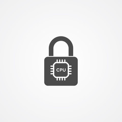 Smart lock vector icon sign symbol