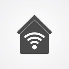 Smart home vector icon sign symbol