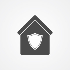 Protect home vector icon sign symbol