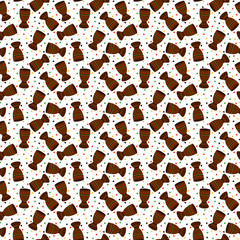 Unity Cup Seamless Pattern - Colorful unity cup and triangle design for Kwanzaa