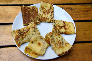 Special Turkish pancake kaygana