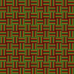 Woven Fabric Seamless Pattern - Colorful woven fabric design for Kwanzaa