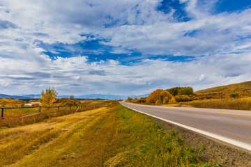 Rocky Mountains in the Fall