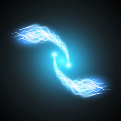 Light glow effect stars bursts with sparkles isolated on transparent background.