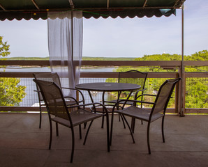 Table and Chairs on a Patio