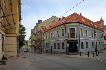 Old cozy streets of Vilnius, Lithuania