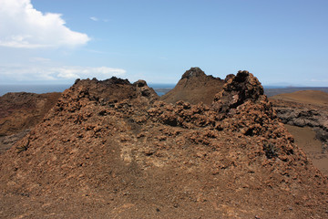 Cratere di un vulcano alle Galapagos