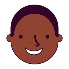 man face on white background