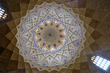 Interno moschea sciita di Yazd Persia iran