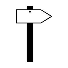 arrow signal guide on white background