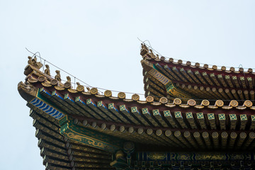 Fototapeta na wymiar Roof of the Hall of Supreme Harmony in the Forbidden City, Beijing, China