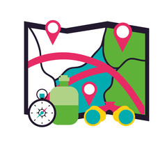 camping summer concept