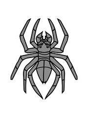 augen spinne logo design ekelig horror halloween gruselig insekt krabbeln beine
