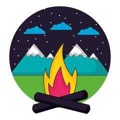 camping summer concept