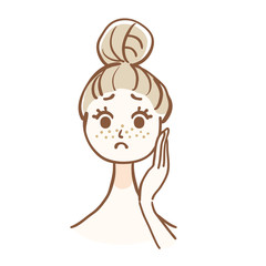 肌の悩み　そばかす　毛穴汚れ