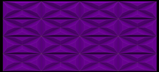 Obraz premium Blue polygons background with contrast outlines 3d rendering