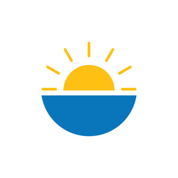 smile sun rise ocean brand logo 