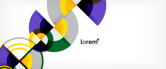 Modern geometric abstract background