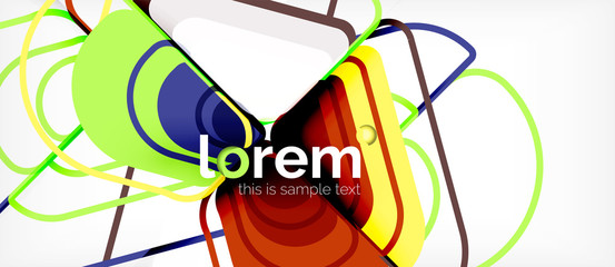 Geometric abstract background