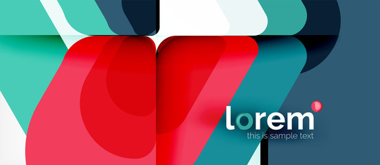 Obraz premium Abstract background multicolored geometric shapes modern design