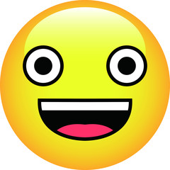 Fototapeta premium Pop Funny cute emoticon