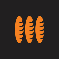 simple bakery brand logo vector