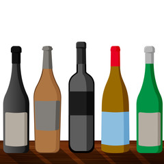 Vector illustration of beer bottle