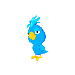 Vector illustration parrot cartoon