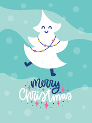 Obraz na płótnie Canvas Colorful Christmas vector card