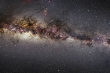 Galaxy is a milky way in space. The universe in the representati