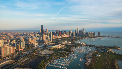 Naklejka na ściany i meble Birds Eye View of Chicago