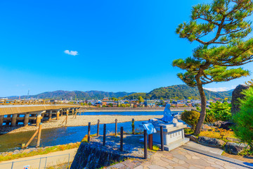 京都 宇治川の風景