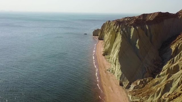 This stunningly beautiful natural site is called 'Valley of the Statues' because here tall rocks have been sculpted into strange shapes by the elements. Hormoz island,Iran.