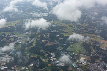 Fototapeta premium 飛行機からの眺め