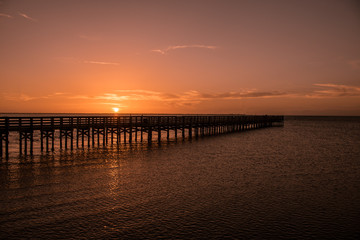 Fototapeta premium Sunset on the Gulf of Mexico
