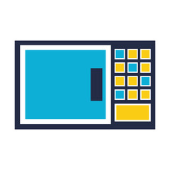 microwave appliance on white background