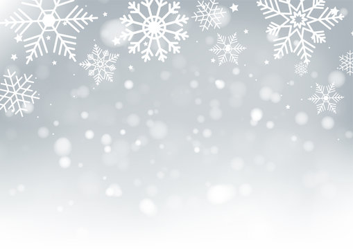 Christmas and New Years Blur bokeh of light on background. Vector illustration