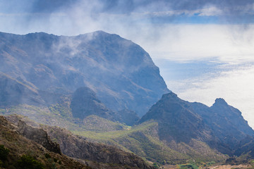 Fototapeta premium Incredible view of the coast near the Masca gorge. Tenerife. Canary Islands..Spain
