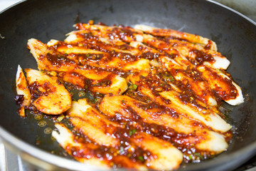 Deodeok Gui, Korean Food