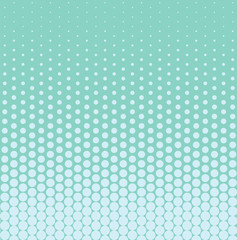 Halftone background with decreasing dots. Vector illustration.