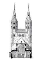 Fototapeta premium Architecture of ancient buildings.