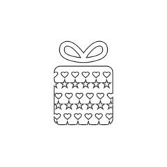 Christmas gift icon illustration vector symbol. xmas icon vector