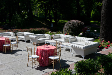 wedding lounge-zone decorations,  flowers